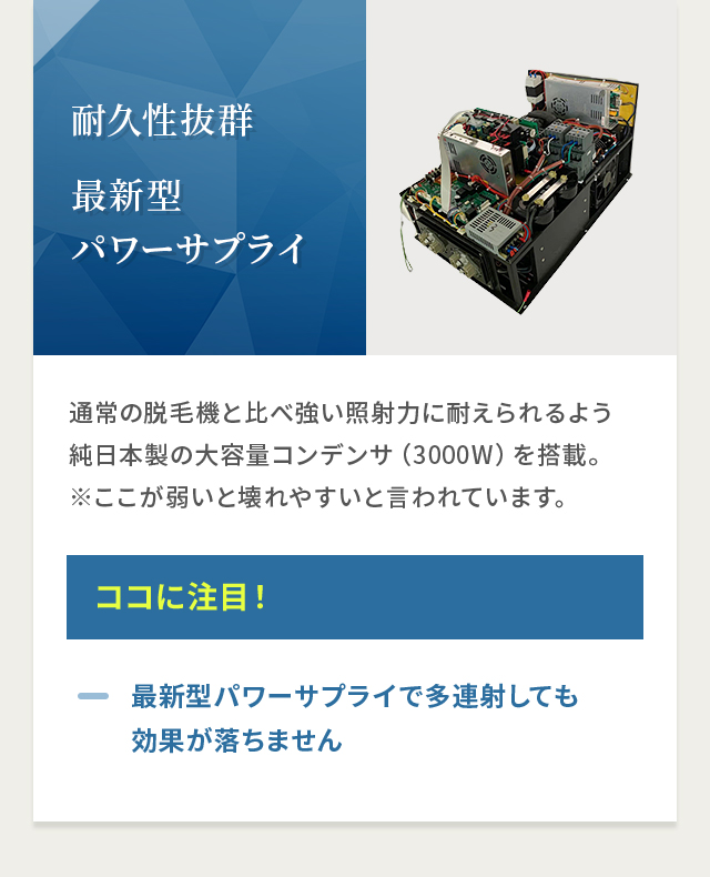 耐久性抜群 最新型パワーサプライ